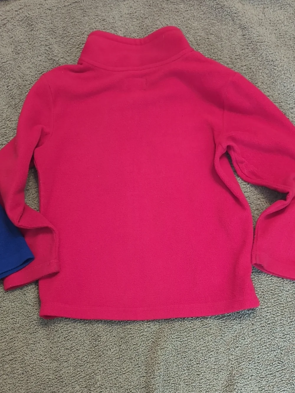 Lot Of 2 Boys Quarter Zip Fleece Pullover Sweatshirts, Size Small (5/6)